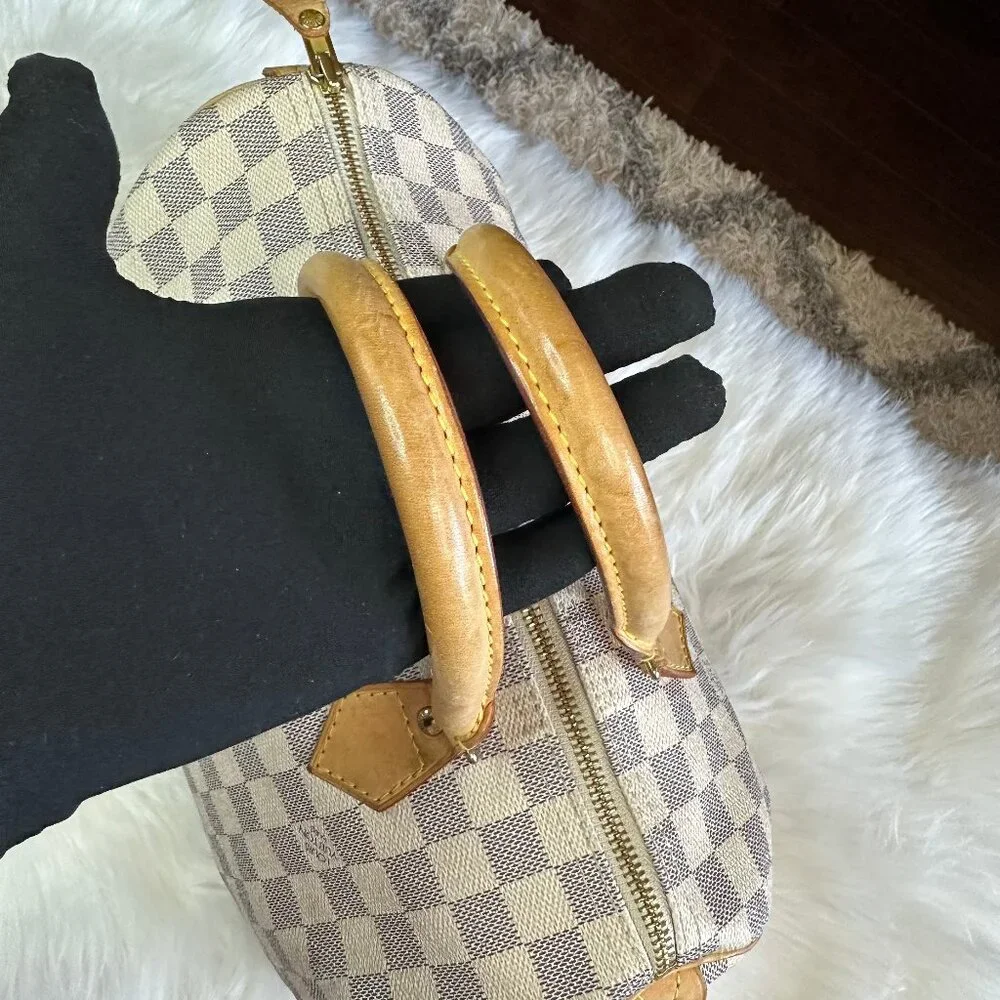 ❌SOLD❌ Authentic Louis Vuitton Damier Azur Speedy 30 Hand Bag - Picture 10 of 14